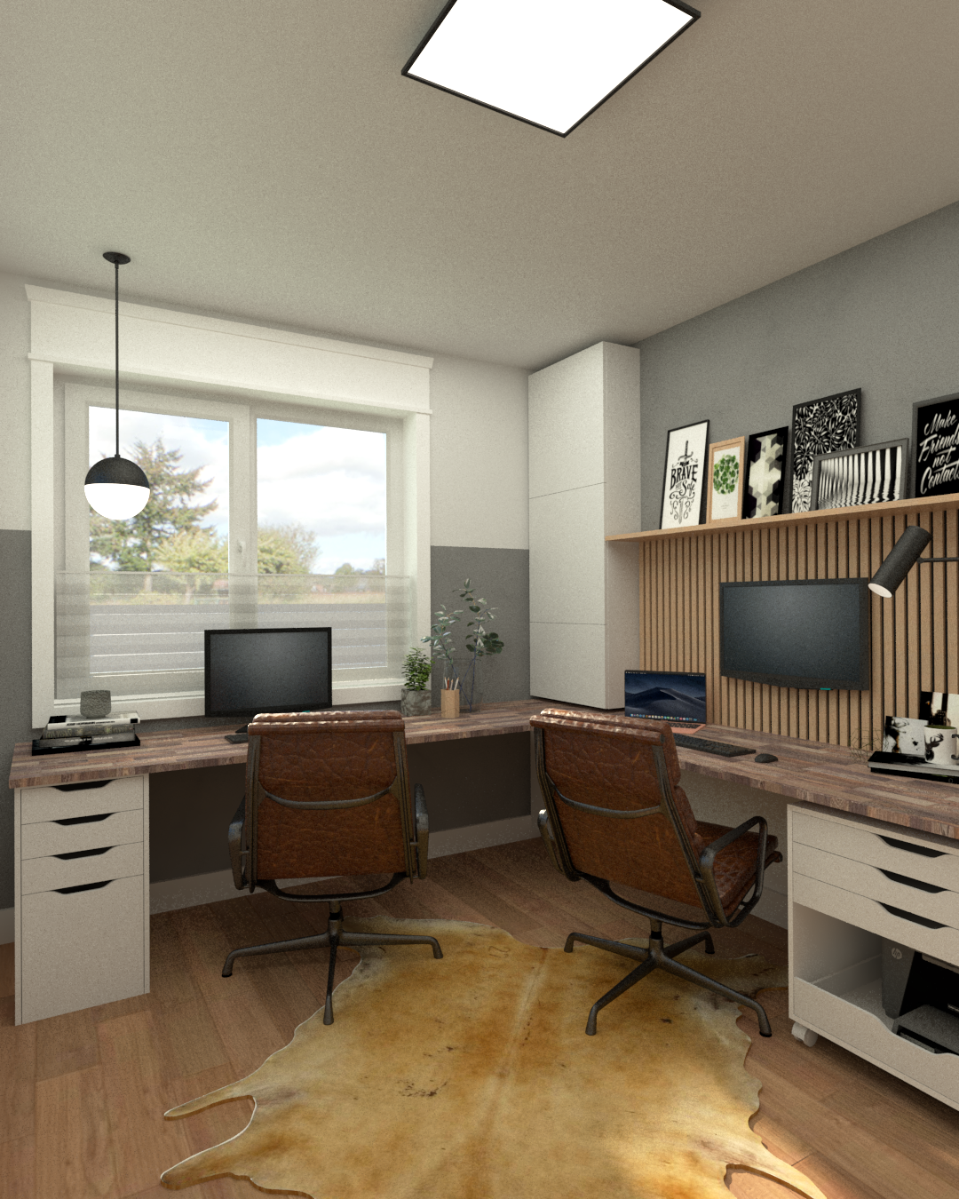 Home office for 2 people